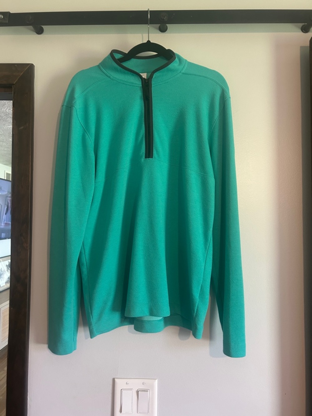 Nike Men's Teal Half-Zip Golf Pullover - Dri-fit